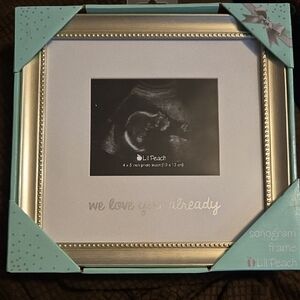 Silver and White Sonogram Frame